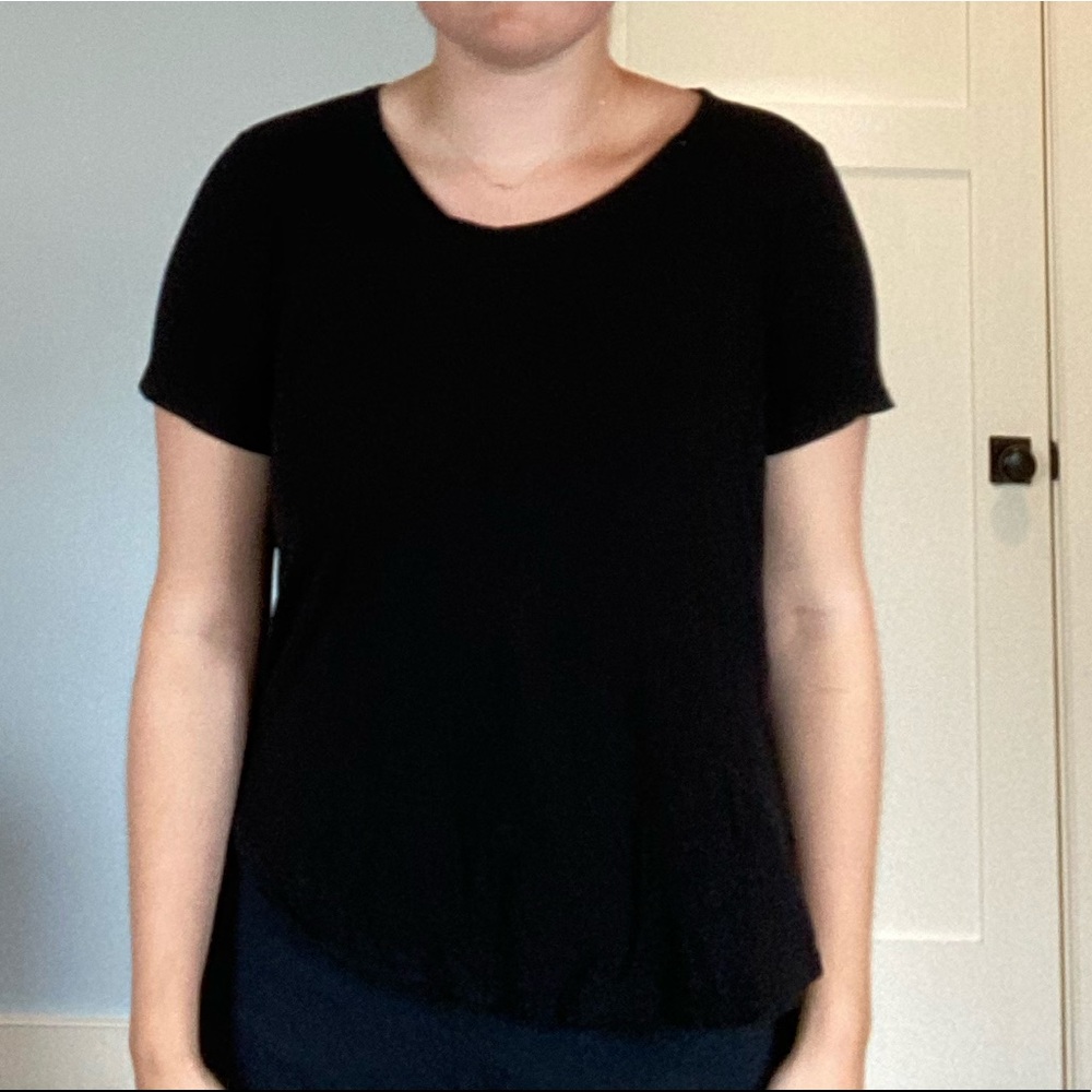 H and M Black Tee